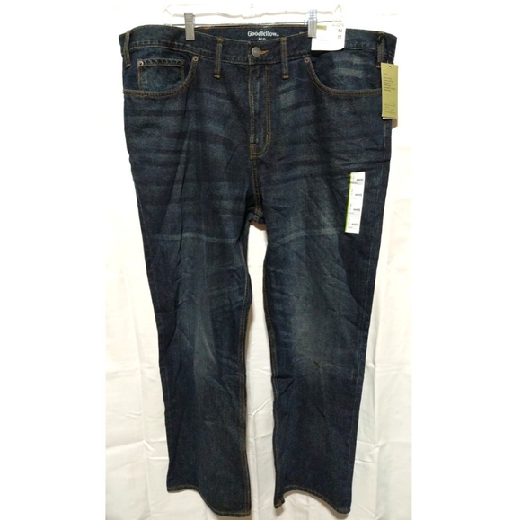 GOODFELLOW & CO. 44X32 Blue Straight Denim Jeans